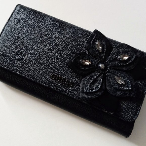 Guess Faux Croc Two Tone Pink Handbag & Guess Wallet Trifold GUC - Picture 6 of 16